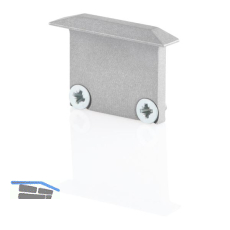 BILTON Endkappe alufarbig zu Einbau- Aluminiumprofil XT01
