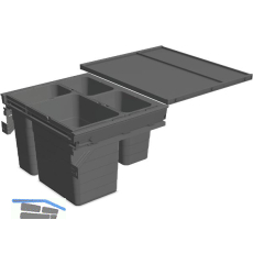 NINKA Abfalltrennsystem Set eins2f�nf/SERVO-DRIVE uno KB 600 mm Dunkelgrau