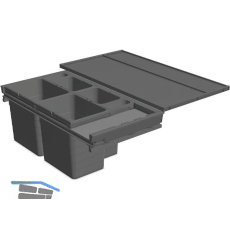 NINKA Abfalltrennsystem Set eins2f�nf/SERVO-DRIVE uno KB 900 mm Dunkelgrau