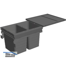 NINKA Abfalltrennsystem Set eins2f�nf KB 450/NL 500 mm dunkelgrau