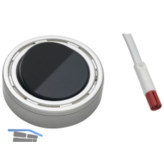 ELEKTRA Auf- oder Einbauschalter 230 V, Kunststoff alufarbig, schwarz