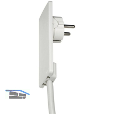 EVOline Plug-Schukostecker, max.3500 Watt, Kunststoff wei�