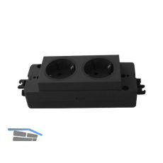 Steckdosenleiste EVOline Express 2 x Schuko, GST, schwarz