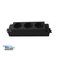 Steckdosenleiste EVOline Express 3 x Schuko, GST, schwarz