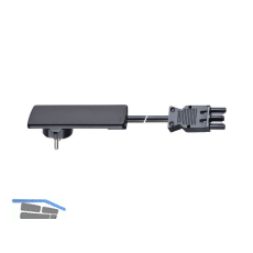 EVOline Plug-Anschlussleitung mit GST Kupplung, 1,5 m, Kunststoff schwarz