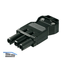 Stecker GST18 230 V Buchsenteil, schwarz