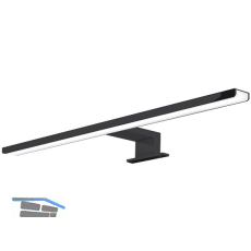 DOMUS LINE Spiegelleuchte Aalto 500mm 8W 4000K neutralwei� schwarz matt 230 V