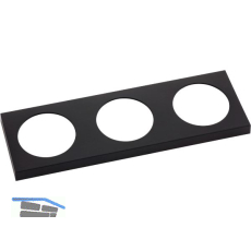 BERKER Integro Pure Rahmen 3-fach schwarz matt