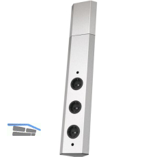 WIPO Steckdosenelement Power-Eck 1, 3 Schukosteckdosen, Edelstahl