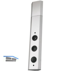 WIPO Steckdosenelement Power-Eck 2, 2 Schukosteckdosen, Edelstahl