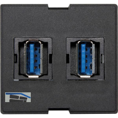 EVOline Wechselmodul 2xUSB 3.0 Typ A, schwarz