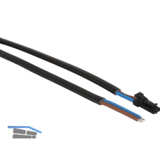 Anschlussleitung ummantelt 12 V/DC mit Stecker und verzinnten Enden, 2000mm