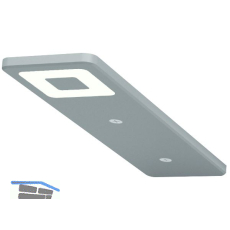 Unterbauleuchte Roe, Edelstahl Effekt, 5er Set mit Netzger�t