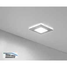 Aufbauleuchte Square 2 warmwei� alufarbig