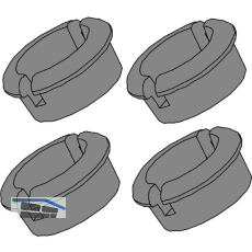 L&S Ersatz- Befestigungsclips 4 Stk. zu Unterbauleuchte Lugano