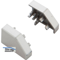 L&S Endkappe zu Profil Nubio vernickelt matt