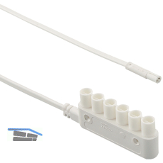 ELEKTRA Verl�ngerungsleitung-Mini-Stecker 230 V, Verteiler 6-fach, L�nge 2000 mm