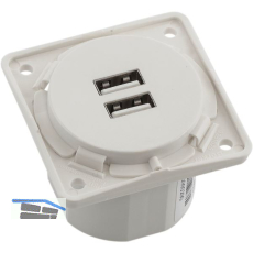 BERKER Integro USB Ladesteckdose 2x USB, polarwei� matt