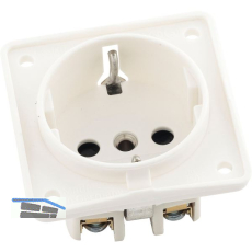 BERKER Integro Schuko-Steckdose mit erh�htem Ber�hrungsschutz, polarwei� matt
