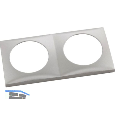 BERKER Integro Flow Rahmen 2-fach Edelstahl Effekt