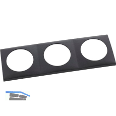 BERKER Integro Flow Rahmen 3-fach anthrazit matt