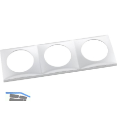 BERKER Integro Flow Rahmen 3-fach chrom matt lackiert