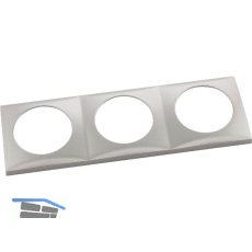 BERKER Integro Flow Rahmen 3-fach Edelstahl Effekt