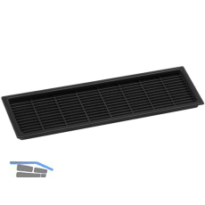 L�ftungsgitter 222 x 56 mm Kunststoff Schwarz