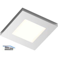 L&S Aufbauleuchte Lucky 2 neutralwei�, alufarbig