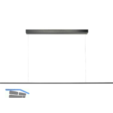 ELEKTRA Pendelleuchte LD 8104 P 3000K warmwei� 1490 mm schwarz