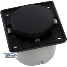 BERKER Integro Ausschalter vorkonfektioniert schwarz matt ohne Rahmen