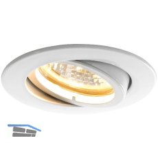 Deckeneinbauleuchte Rund H 230 V, max. 50 Watt, � 88 mm, wei�