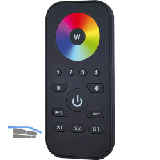 MCLED RF-Fernbedienung RGBW 4 Kanal schwarz inkl. Wandhalterung
