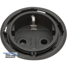 EVOline One Steckdose schwarz DM 59 mm