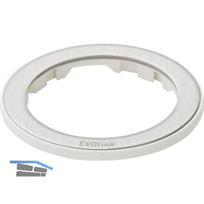 EVOline One Abdeckring wei�/Edelstahl