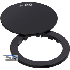 EVOline One Abdeckring mit Drehdeckel schwarz