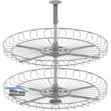VS COR Wheel Eckschrank-Drehboden 4/4-Kreis 720 mm Classic Silber