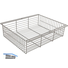VS SUB Basket SCH Drahtkorb 390 x 120 mm Stahl Silber