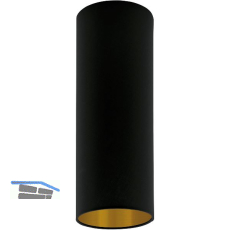 EGLO Schirm Pasteri Pro � 150 H 400 mm Textil schwarz/gold