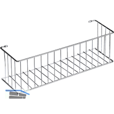 VS Putzmittelkorb 332 x 100 x 105 mm Stahldraht Silber