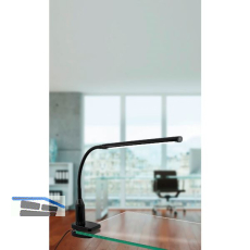 EGLO Schreibtischleuchte Laroa schwarz Klemmbefestigung
