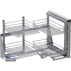 VS COR Fold Eckauszug Set Saphir KB 900 mm rechts Silber