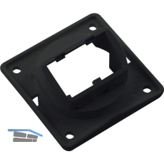 BERKER Integro Flow/Pure Tr�gerplatte f�r Mini Jack Eins�tze schwarz gl�nzend