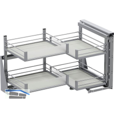 VS COR Fold Eckauszug Set Artline KB 900 mm rechts Silber