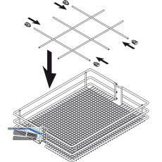 VS TAL Larder Einteilung Saphir KB 300 mm Silber