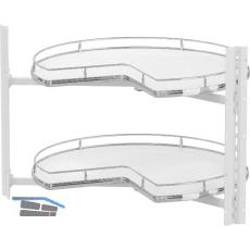 VS COR Wheel Pro Eckschrank-Drehboden 3/4-Kreis KB 900 mm Premea Wei�/chrom