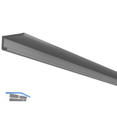 SIRO Aluminium Aufbauprofil One4All, 2950 mm, Aluminium eloxiert