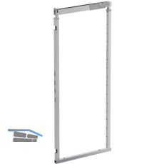 VS TAL Larder Rohrrahmen Set KB 300/EH 1200 - 1450 mm Silber