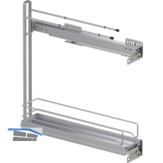VS SUB Slim Unterschrankauszug Handtuchhalter KB 150 mm Silber