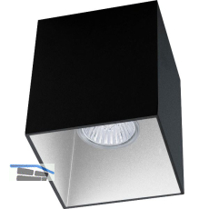 EGLO Deckenleuchte Polasso eckig GU10, schwarz/wei�